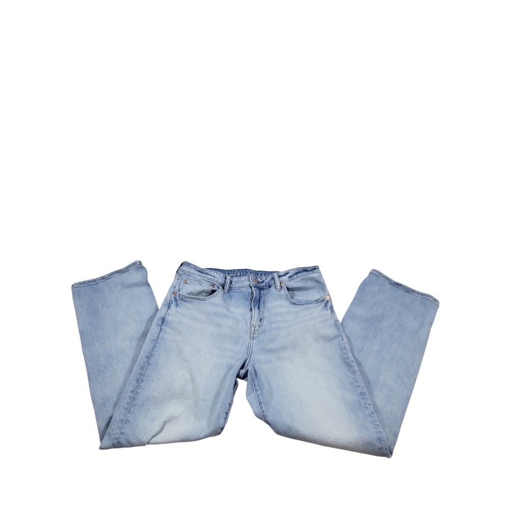 American‎ Eagle Jeans Mens 34x32 Light Blue Excellent Original Bootcut Airflex+
